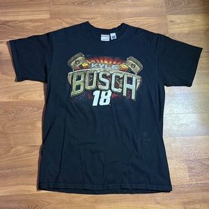 Kyle Busch M&M's Chase Authentics NASCAR T-Shirt Size L 2010 Vintage